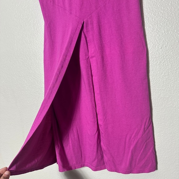 J.Jill Women’s Vibrant Pink V-Neck Dress With Pockets Size Small - Picture 6 of 8